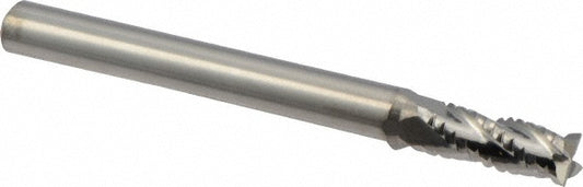 M.A. Ford 11421870 Square End Mill 7/32'' Dia, 5/8'' LOC, 1/4'' Shank Dia, 2-1/2'' OAL, 4 Flutes, Solid Carbide