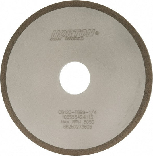 Norton 66260273605 Surface Grinding Wheel 6" Dia, 1/4" Thick, 1-1/4" Hole, 120 Grit