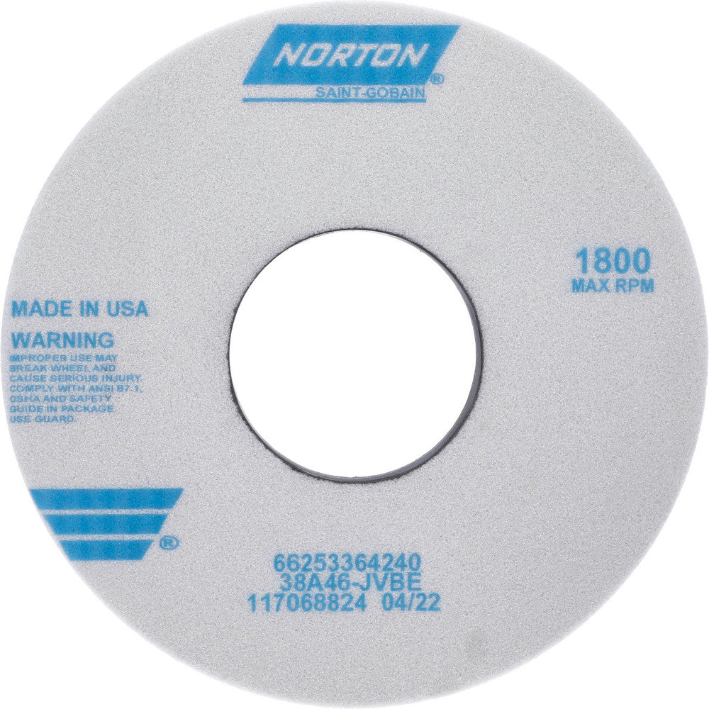Norton 66253364240 Surface Grinding Wheel 14" Dia, 1-1/2" Thick, 5" Hole, 46 Grit, J Hardness