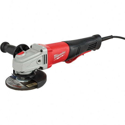 Milwaukee Tool 6143-31 Corded Angle Grinder 5" Wheel Dia, 12,000 RPM, 5/8-11 Spindle