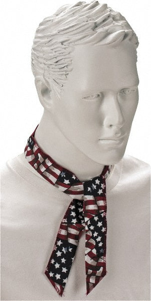 OccuNomix 940-WAV Cooling Bandana Size Universal, Blue, Red & White, No Slimy Feel & Triple Washed