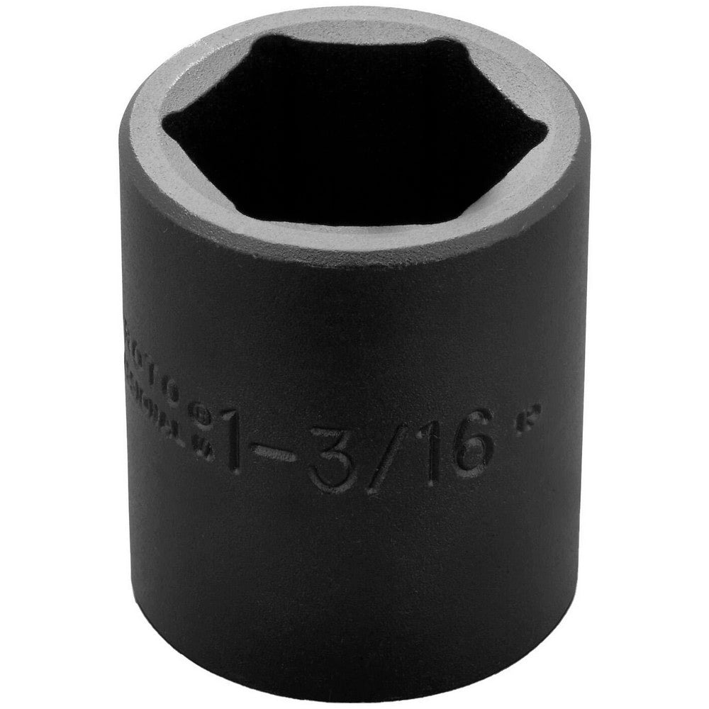 Proto J7438H Impact Socket 1/2" Drive, 1-3/16" Socket, Hex Drive