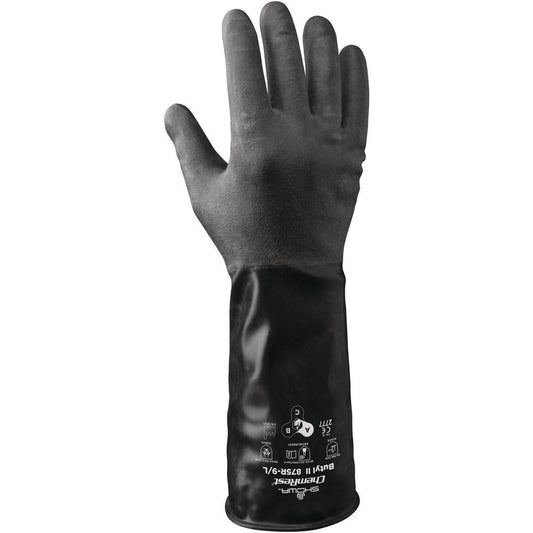 SHOWA 875R-09 Chemical Resistant Gloves Glove Type Type A Chemical Resistant Gloves  Material Butyl  Numeric Size 9  Coating Material Butyl  Finish Rough  Lining Material Unlined
