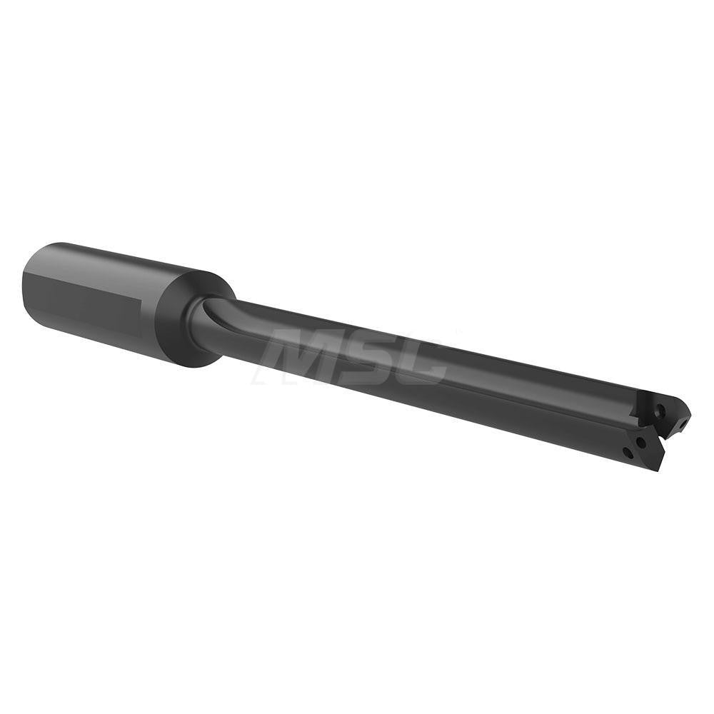 Allied Machine and Engineering 250Z0S-075L Indexable Spade Drill 7/16 to 1/2" Dia, 4-3/8" Max Depth, Straight Flute