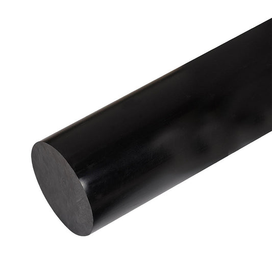 Professional Plastics RACEBK1.000X48.000C Plastic Rod POM, 1" Dia, 48" Long, Black, Opaque