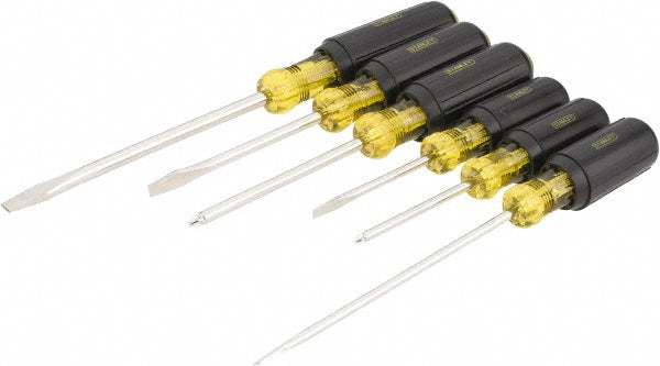 Stanley 66-565 Screwdriver Set 6 Pc, Cabinet, Phillips & Slotted