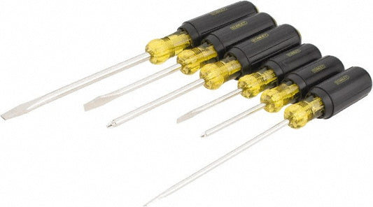 Stanley 66-565 Screwdriver Set 6 Pc, Cabinet, Phillips & Slotted