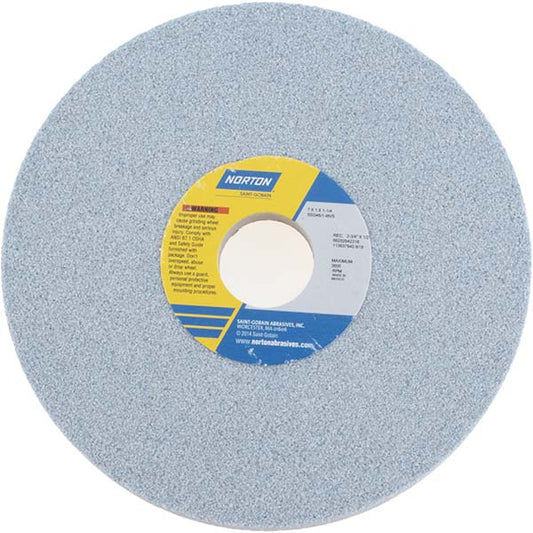 Norton 66252942318 Surface Grinding Wheel 7" Dia, 1" Thick, 1-1/4" Hole, 46 Grit, I Hardness