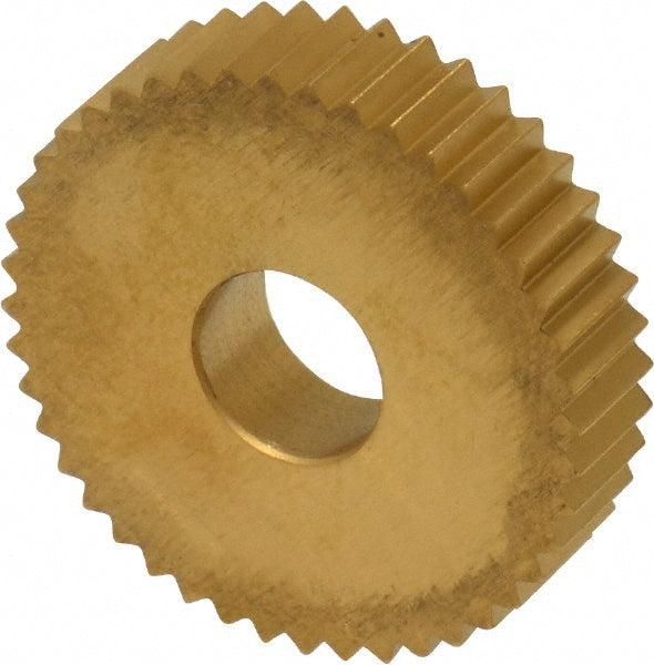 Dorian Tool 73310125308 Standard Knurl Wheel 1" Dia, 90 &deg Tooth Angle, 14 TPI, Straight, Cobalt