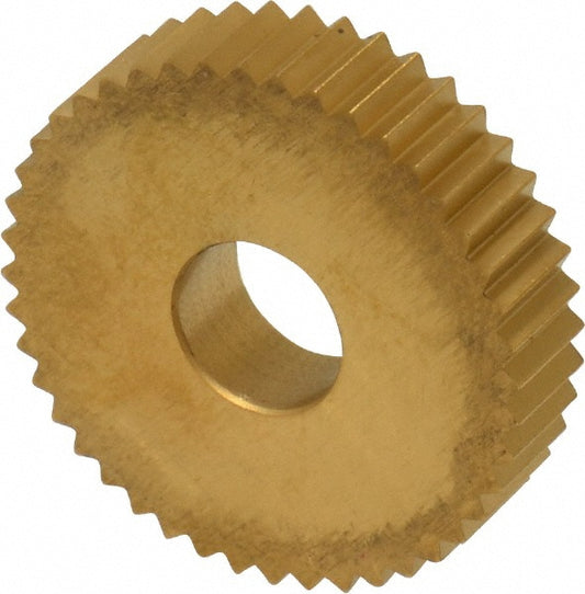 Dorian Tool 73310125308 Standard Knurl Wheel 1" Dia, 90 &deg Tooth Angle, 14 TPI, Straight, Cobalt