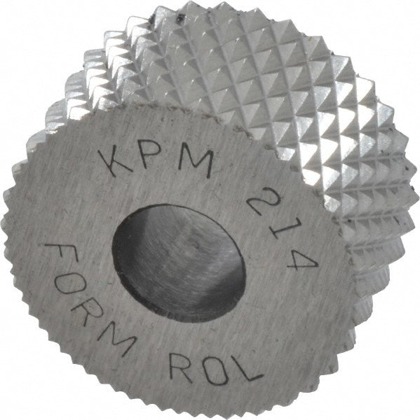 Value Collection KPM-214 Standard Knurl Wheel 3/4" Dia, 90 &deg Tooth Angle, 14 TPI, Diamond, High Speed Steel