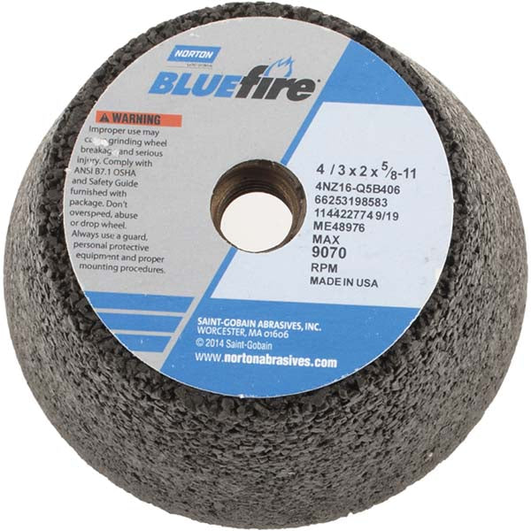 Norton 66253198583 Tool & Cutting Grinding Wheel 4" Dia, 16 Grit, Q Hardness, Type 11