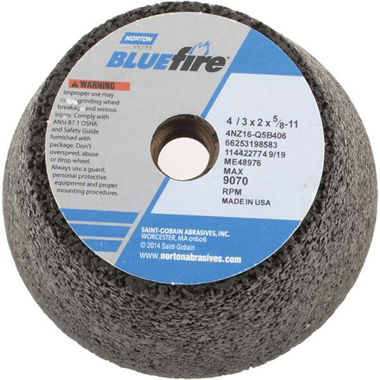 Norton 66253198583 Tool & Cutting Grinding Wheel 4" Dia, 16 Grit, Q Hardness, Type 11