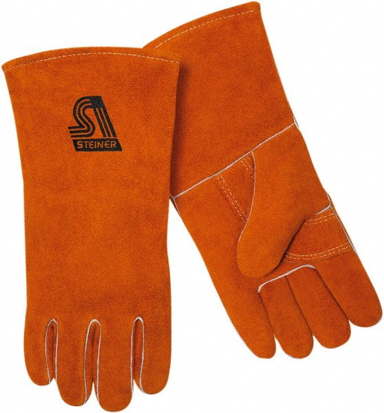 Steiner 2119Y-L Welding Gloves Steiner Y, Size Large, Cowhide Leather, Pair, for Stick