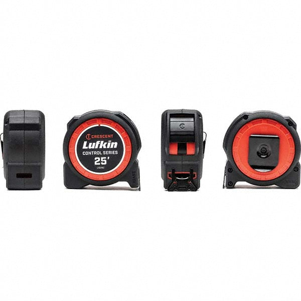 Lufkin L1025C-02 Tape Measure 25' Long, 1-3/16" Width, Black & Yellow Blade