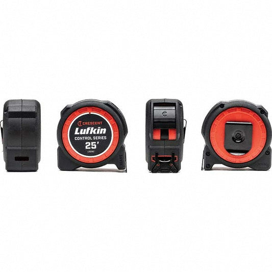 Lufkin L1025C-02 Tape Measure 25' Long, 1-3/16" Width, Black & Yellow Blade