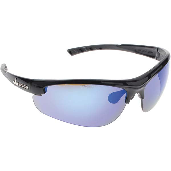 MCR Safety DM1218B Safety Glasses Anti-Fog, Polycarbonate, Blue Mirror Lenses, Full-Framed