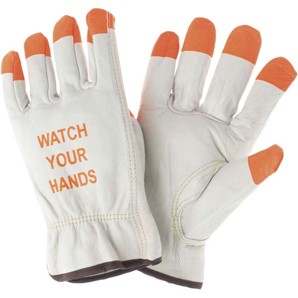 MCR Safety 3215PIL Size L Leather Abrasion Protection Work Gloves