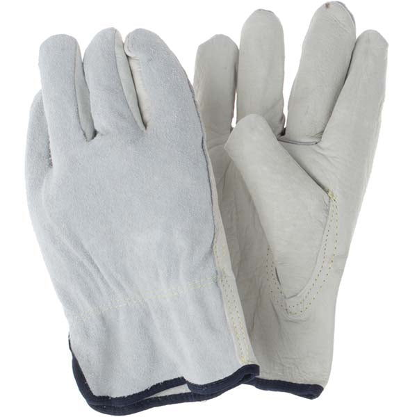 MCR Safety 32057XL Size XL Leather Abrasion Protection Work Gloves