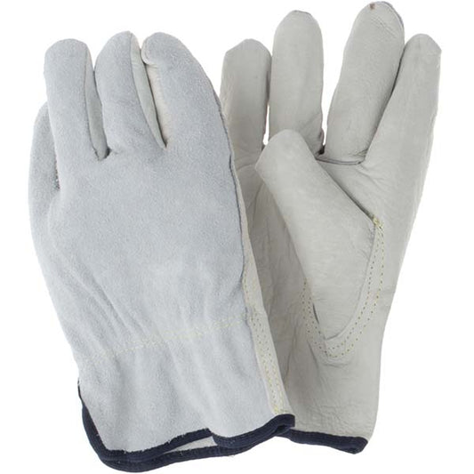 MCR Safety 32057XL Size XL Leather Abrasion Protection Work Gloves