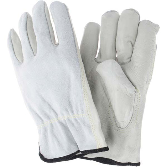 MCR Safety 32057XXXL Size 3XL Leather Abrasion Protection Work Gloves