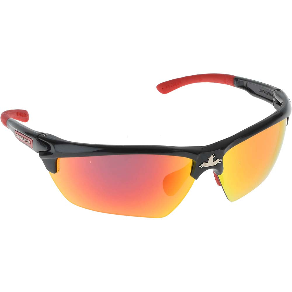 MCR Safety DM131R Safety Glasses Scratch-Resistant, Polycarbonate, Fire Mirror Lenses, Full-Framed