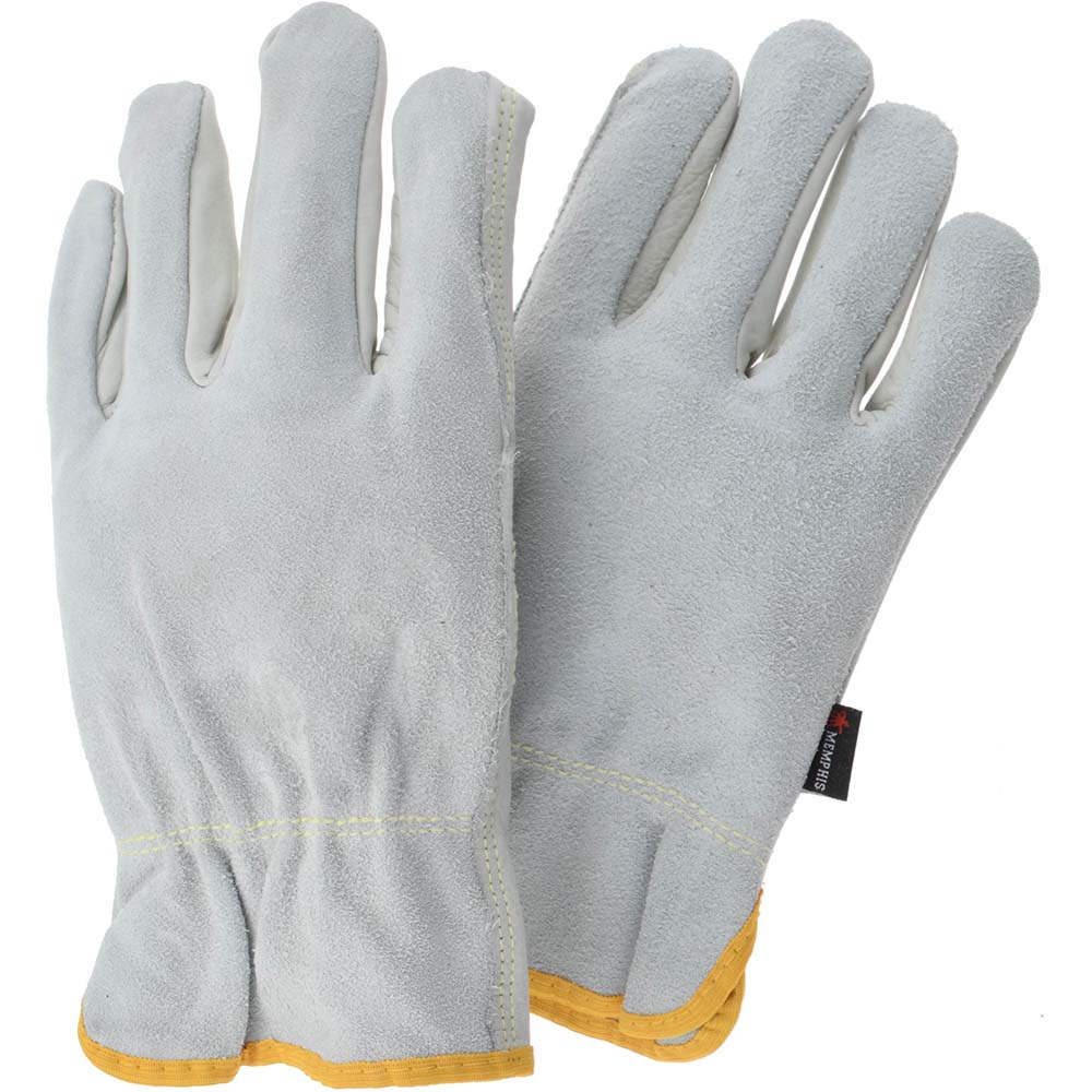 MCR Safety 32057XXL Size 2XL Leather Abrasion Protection Work Gloves