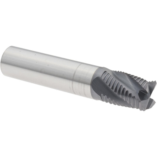 Titan USA TC29332 Roughing End Mill 1/2" Dia, 4 Flutes, Square End, Solid Carbide