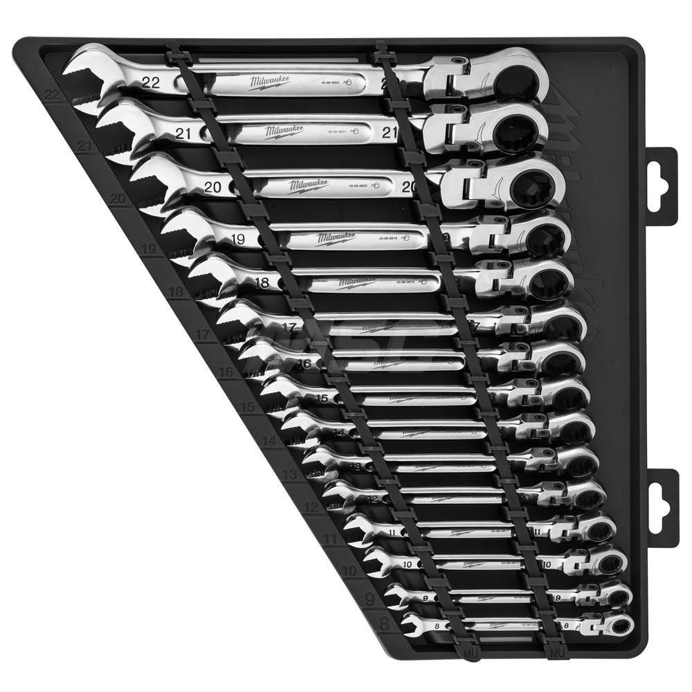 Milwaukee Tool 48-22-9513 Wrench Set 15 Pc, Metric