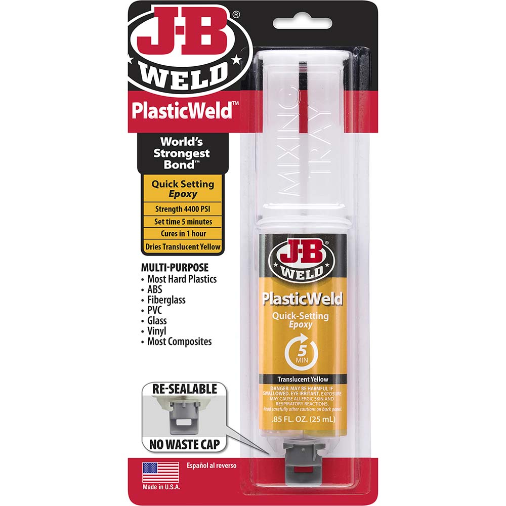 J-B Weld 50132 Epoxy 25 mL, Syringe Adhesive