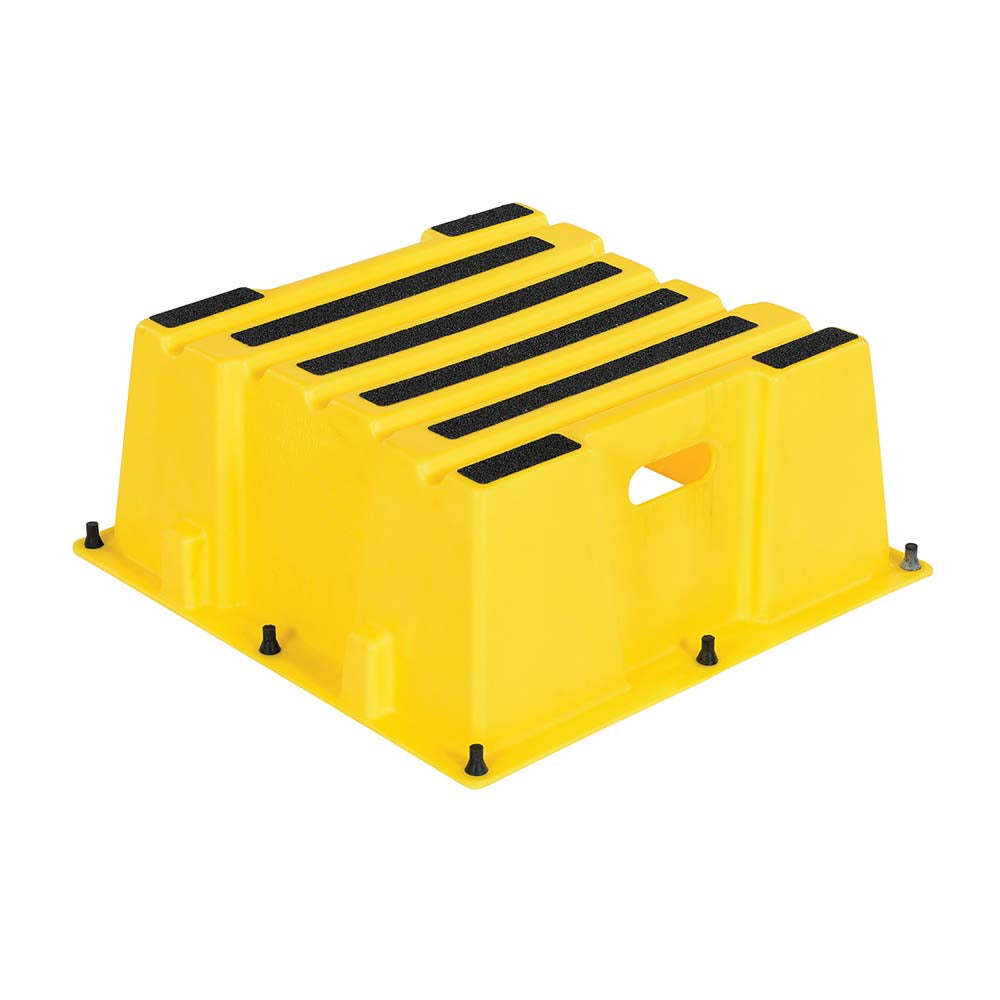 Vestil SPN-1-YL Step Stool 10-1/2" OAH, 25" OAW, Polyethylene, Yellow
