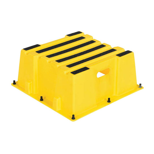 Vestil SPN-1-YL Step Stool 10-1/2" OAH, 25" OAW, Polyethylene, Yellow