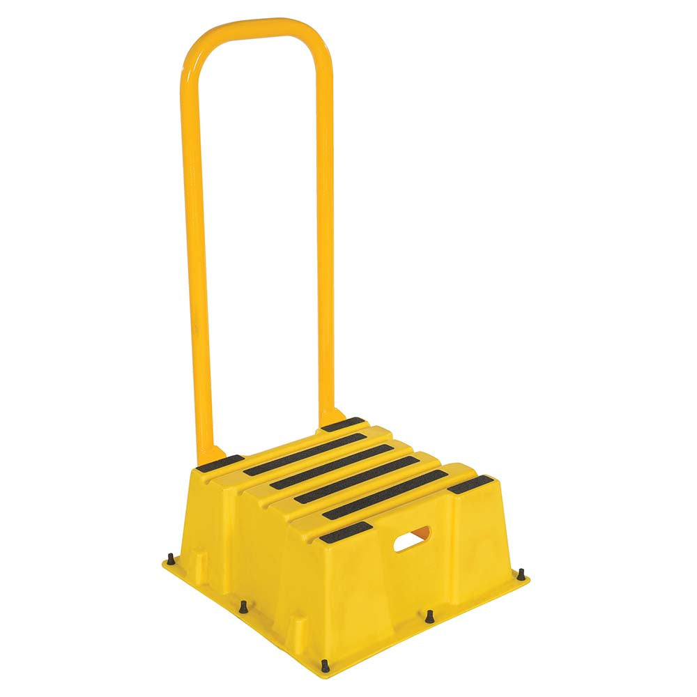Vestil SPN-1-YL-HR Step Stool 50" OAH, 25" OAW, Polyethylene, Yellow