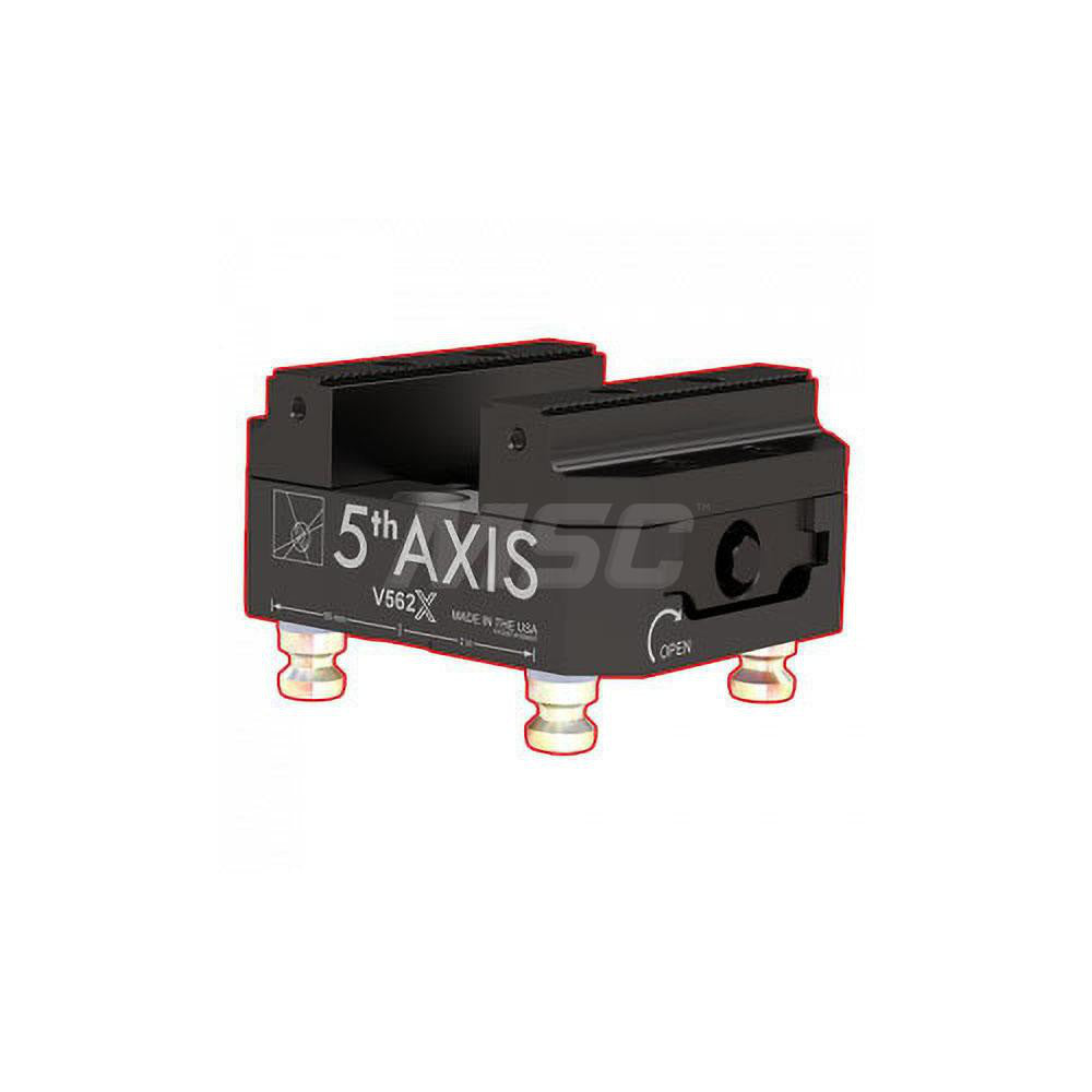 5th Axis R96-V562X Self-Centering Vise 125.70 mm Jaw Width, 128.00 mm Max Jaw Opening