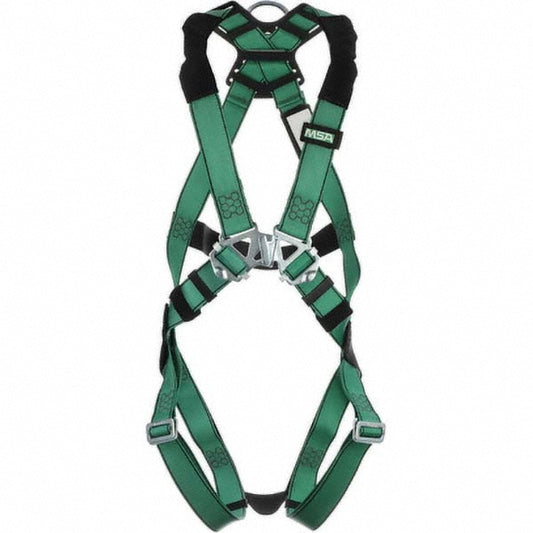 MSA 10197196 Fall Protection Harnesses 400 Lb, Vest Style, Size Standard, Polyester