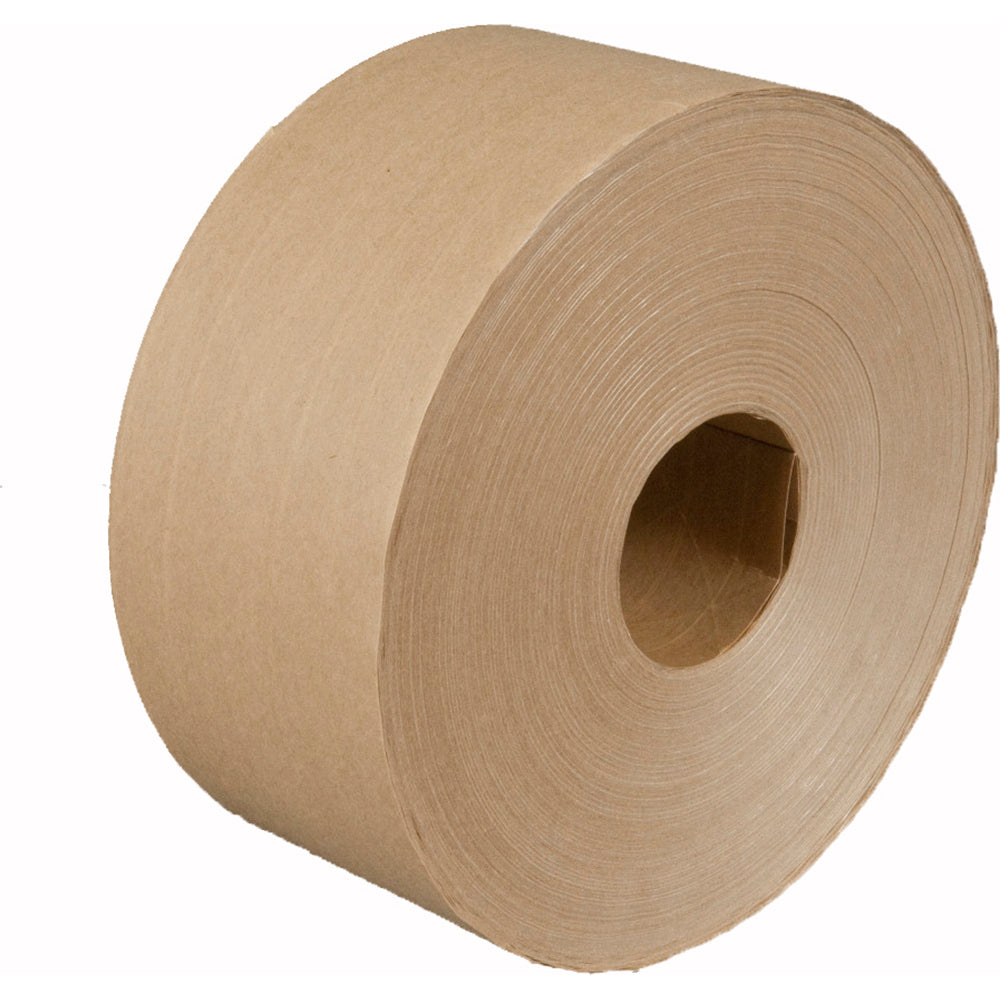 3M 7000124808 Packing Tape 3" Wide, 450' Long, Natural, Water-Activated Adhesive