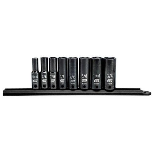 GEARWRENCH 84915N Deep Impact Socket Set 8 Pc, 3/8" Drive,