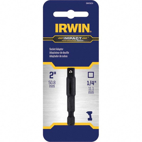 Irwin IWAF36214 Power Screwdriver Bit Impact Socket Adapter Bit, 1/4" Hex