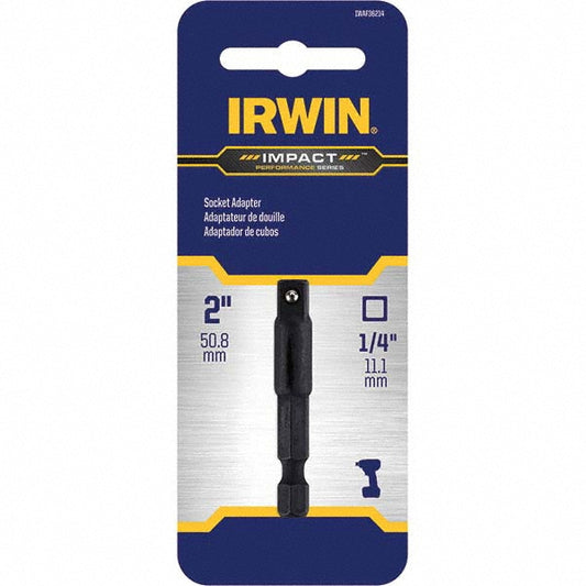 Irwin IWAF36214 Power Screwdriver Bit Impact Socket Adapter Bit, 1/4" Hex