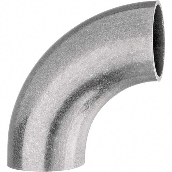 USA Industrials ZUSA-STF-BW-14 Sanitary Stainless Steel Pipe 90 &deg Short Elbow, 2-1/2", Butt Weld Connection