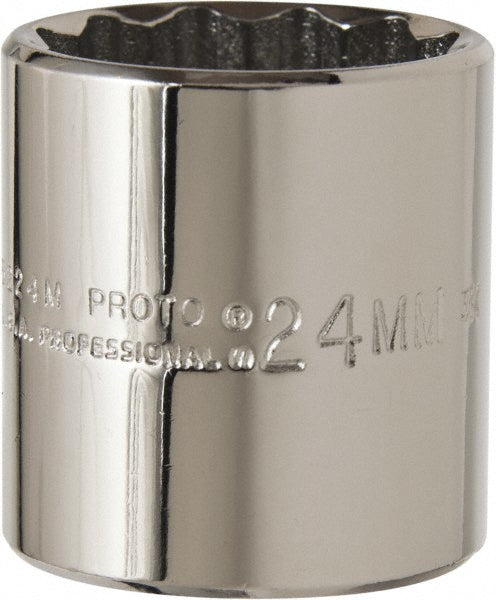 Proto J5224M Hand Socket 24 mm Socket, 12-Point