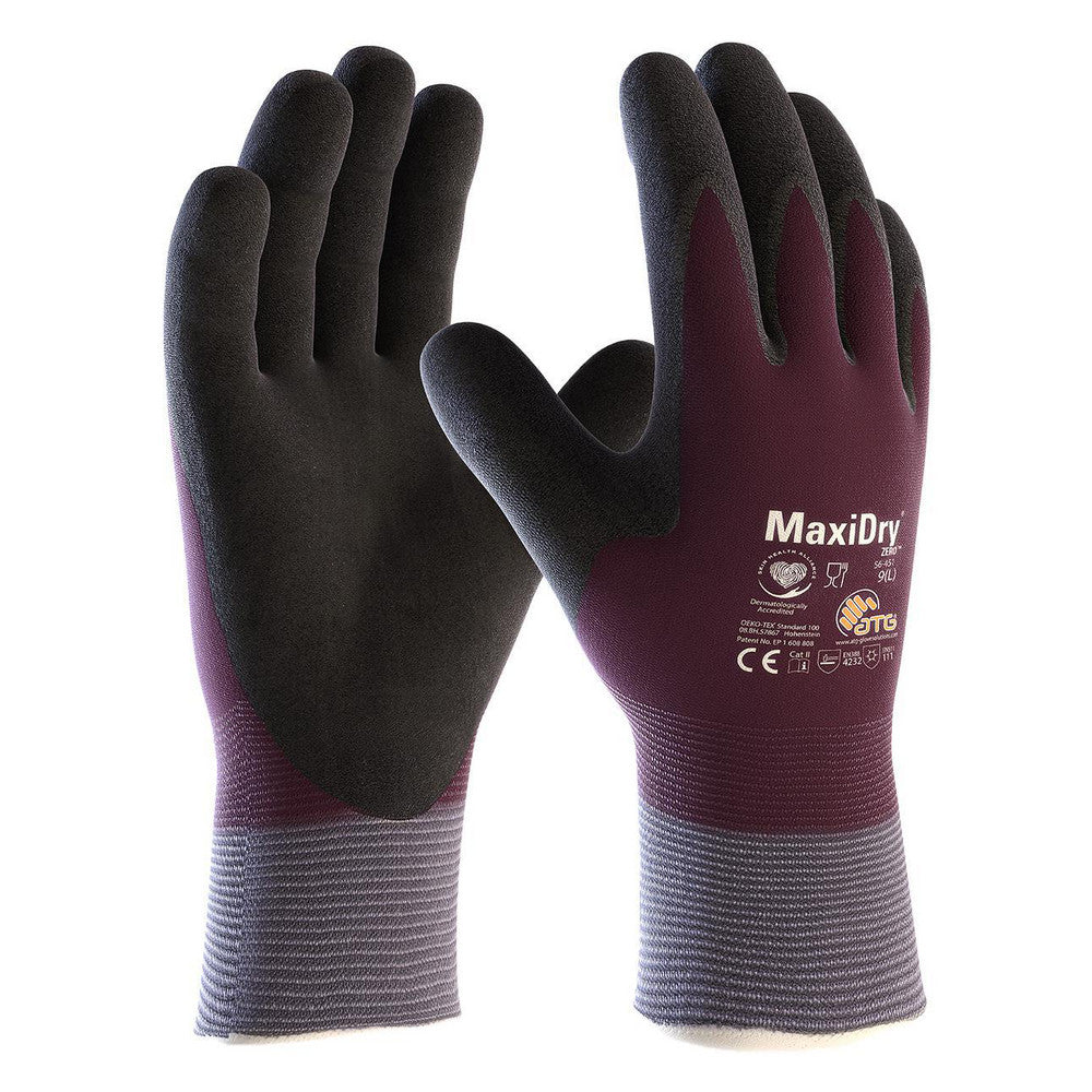 ATG 56-451/L Work Gloves ATG 56-451, Size Large, Micro-Foam Nitrile-Coated Nylon, General Purpose