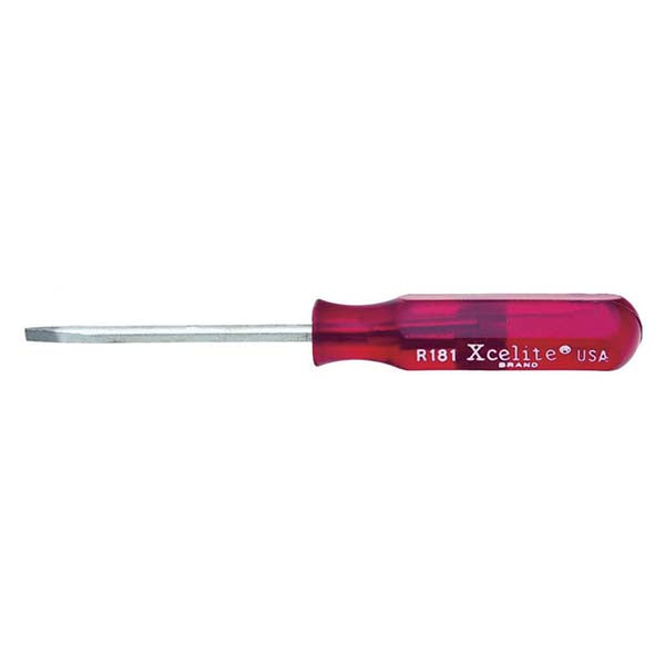 Xcelite R181N Slotted Screwdriver 0.13" Width, 4-1/4" OAL
