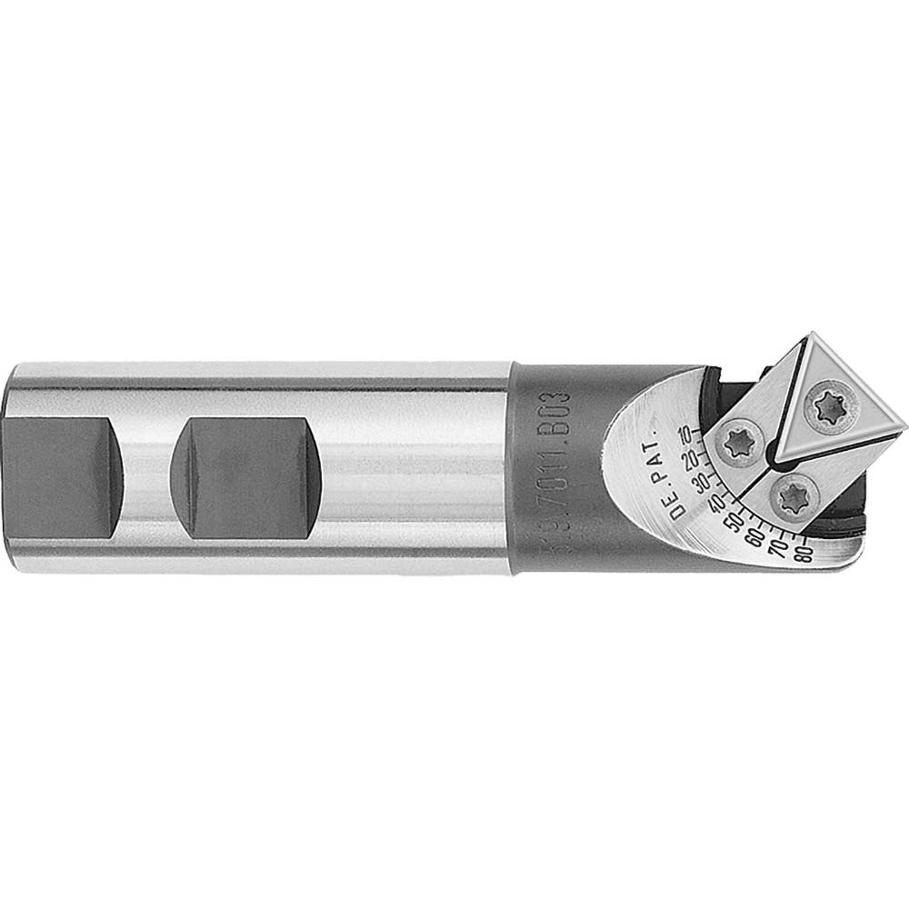 Harvey Tool 81250 0.1181" to 1.068" Cut Dia, 3/4" Shank Dia, Indexable & Chamfer End Mill