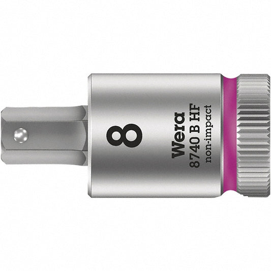 Wera 05003033001 Hand Hex Bit Socket 3/8" Drive, 5 mm Hex