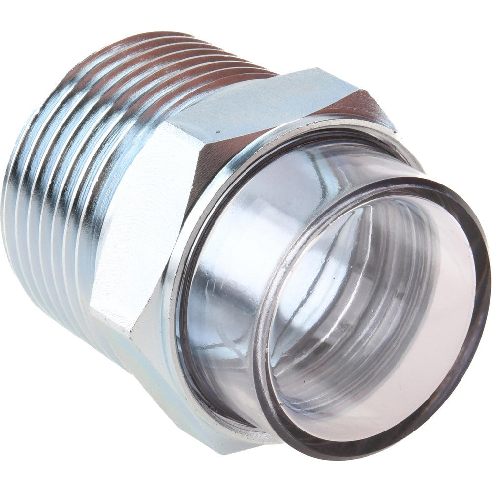 Trico 34202 2" Sight Diam, 1" Thread, 1-11/16" OAL, Viewport Sight Glass & Flow Sight