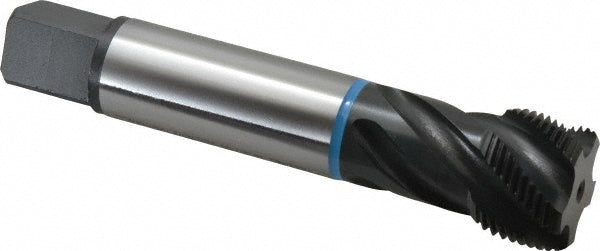 Emuge CU503200.5054 Spiral Flute Tap 1-1/4-12 UNF, 5 Flutes, Modified Bottoming, 2B Class of Fit, Cobalt, Oxide Coated