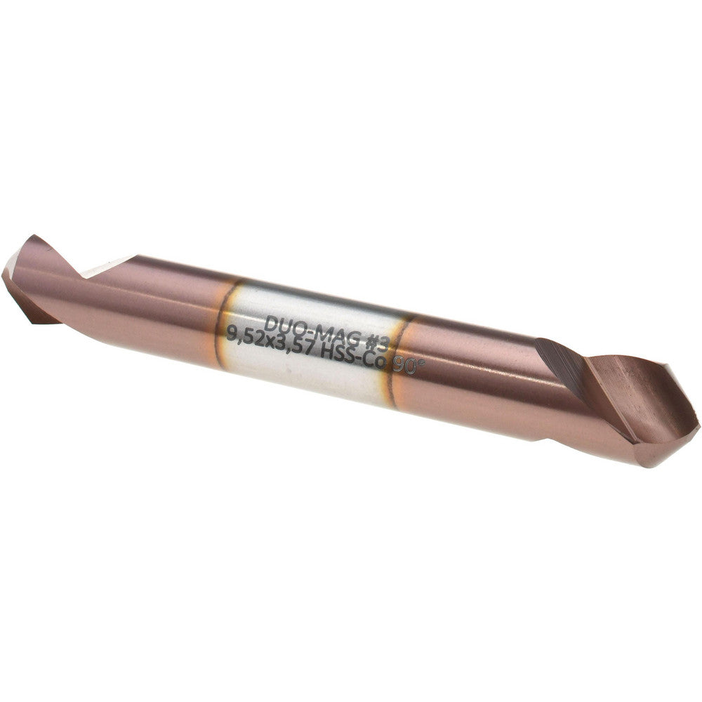 Magafor 80091903000 Spotting Drill 3/8" Dia, 90 &deg Point, 3" OAL, Cobalt M-35 (HSS-E)