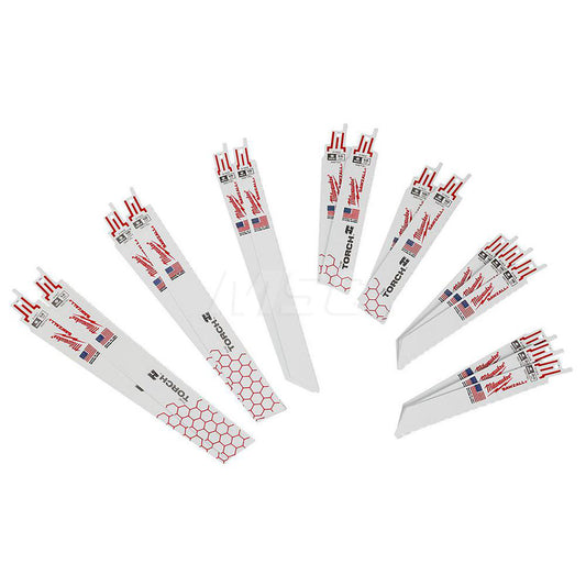 Milwaukee Tool 49-22-1216 Reciprocating Saw Blade Sets Blade Material Bi-Metal  Maximum Teeth Per Inch 24  Profile Shape Straight  Cutting Edge Style Sharp