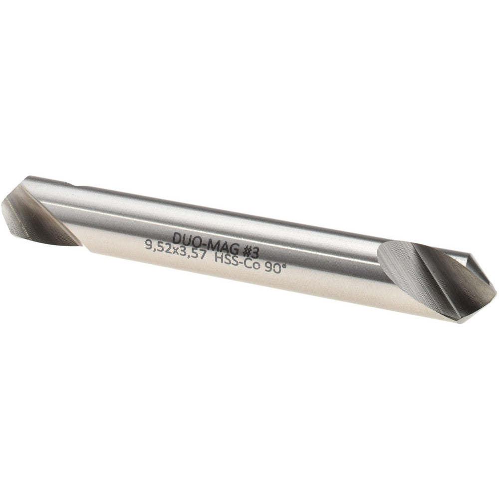 Magafor 80019030000 Spotting Drill 3/8" Dia, 90 &deg Point, 3" OAL, Cobalt M-35 (HSS-E)